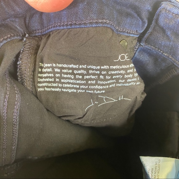 Joe's Jeans The Charlie Black & Blue Snake skin Ankle Skinny Jeans Size 24 🆕 - Picture 15 of 16